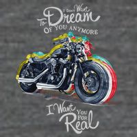 I Don't Want To Dream Of Your Anymore Funny Biker Motorcycle Flatbill Hat