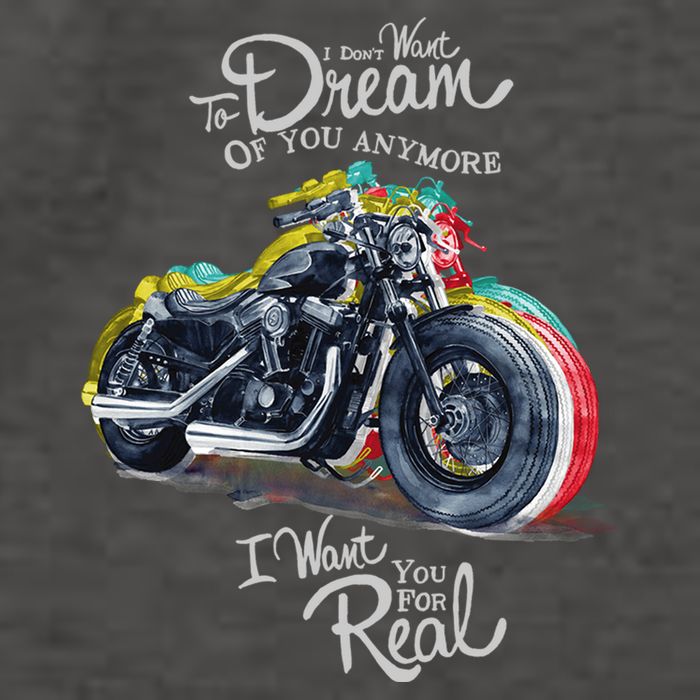 I Don't Want To Dream Of Your Anymore Funny Biker Motorcycle Vector Backpack