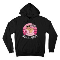 I Do What I Want Funny Cat Lover Teacup Hoodie