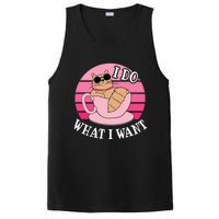 I Do What I Want Funny Cat Lover Teacup PosiCharge Competitor Tank