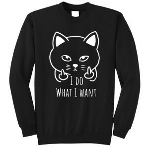 I Do What I Want | Cat Finger Sweatshirt