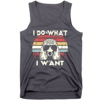 I Do What I Want Funny Standard Poodle Vintage Retro Tank Top