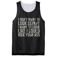 I Dont Want To Look Skinny I Want To Look Like Mesh Reversible Basketball Jersey Tank