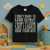 I Dont Want To Look Skinny I Want To Look Like Toddler T-Shirt