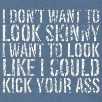 I Dont Want To Look Skinny I Want To Look Like Garment-Dyed Sweatshirt