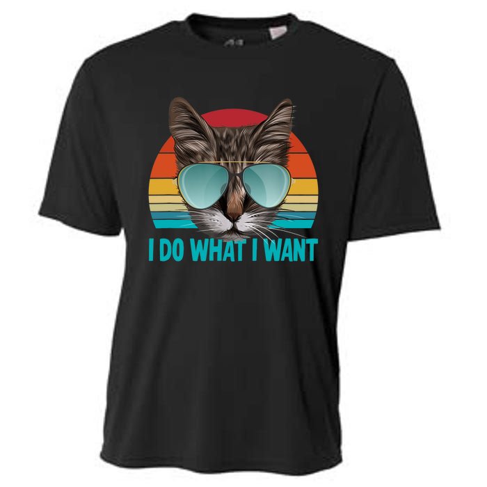 I Do What I Want Cat Cooling Performance Crew T-Shirt