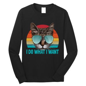 I Do What I Want Cat Long Sleeve Shirt