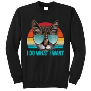 I Do What I Want Cat Sweatshirt