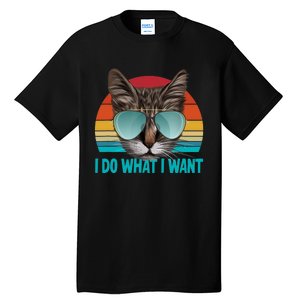 I Do What I Want Cat Tall T-Shirt