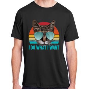 I Do What I Want Cat Adult ChromaSoft Performance T-Shirt