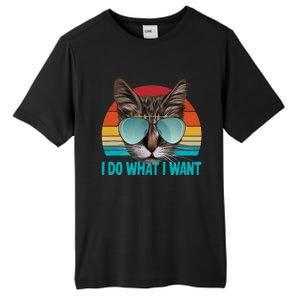 I Do What I Want Cat Tall Fusion ChromaSoft Performance T-Shirt