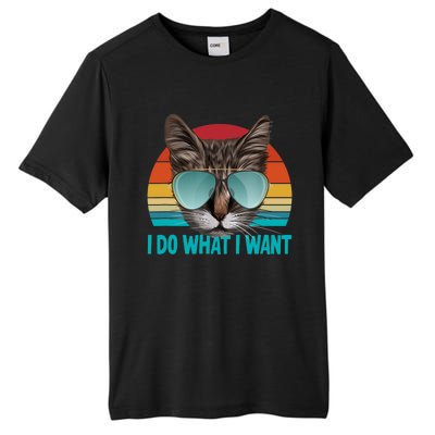 I Do What I Want Cat Tall Fusion ChromaSoft Performance T-Shirt