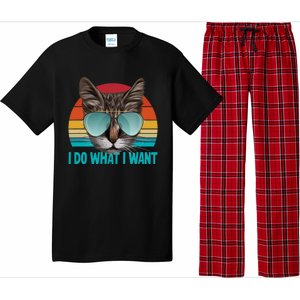 I Do What I Want Cat Pajama Set