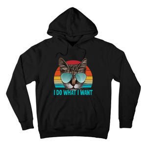 I Do What I Want Cat Tall Hoodie