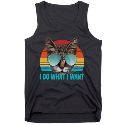 I Do What I Want Cat Tank Top