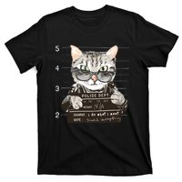 I Do What I Want Funny Cat Scratched Everything T-Shirt