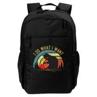 I Do What I Want Cat Coffee Black Cat Red Cup Funny Graphic Daily Commute Backpack