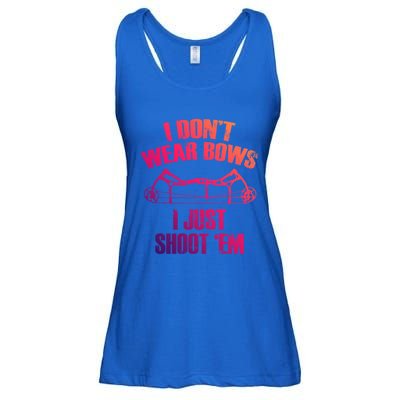 I Dont Wear Bows I Just Shoot Them Deer Hunting Funny Gift Ladies Essential Flowy Tank