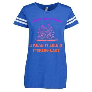 I Don't Watch Porn I Reat It Like A Fucking Lady Funny Adult Joke Enza Ladies Jersey Football T-Shirt