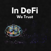 In DeFi We Trust Cryptocurrency Bitcoin Ethereum Blockchain Ladies PosiCharge Tri-Blend Wicking Tank