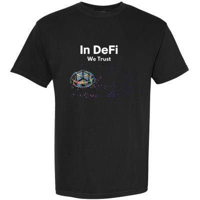 In DeFi We Trust Cryptocurrency Bitcoin Ethereum Blockchain Garment-Dyed Heavyweight T-Shirt