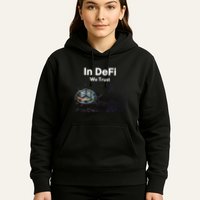 In DeFi We Trust Cryptocurrency Bitcoin Ethereum Blockchain Hoodie