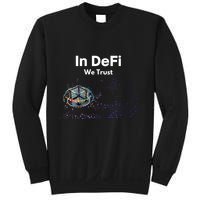 In DeFi We Trust Cryptocurrency Bitcoin Ethereum Blockchain Sweatshirt
