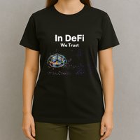 In DeFi We Trust Cryptocurrency Bitcoin Ethereum Blockchain T-Shirt