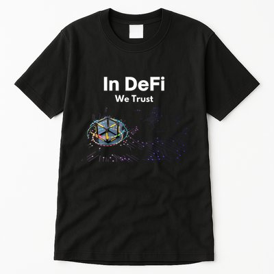 In DeFi We Trust Cryptocurrency Bitcoin Ethereum Blockchain Tall T-Shirt