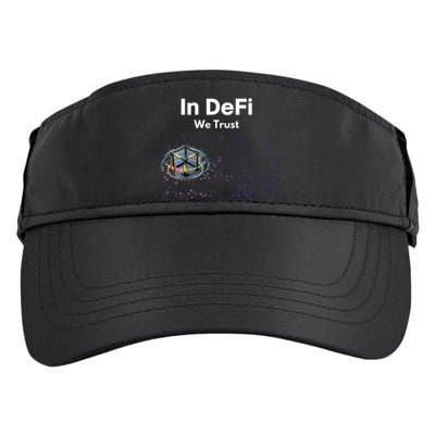 In DeFi We Trust Cryptocurrency Bitcoin Ethereum Blockchain Adult Drive Performance Visor