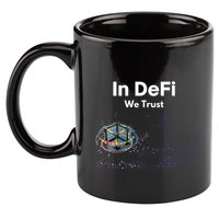 In DeFi We Trust Cryptocurrency Bitcoin Ethereum Blockchain 11oz C Handle Ceramic Mug