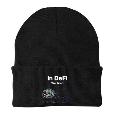 In DeFi We Trust Cryptocurrency Bitcoin Ethereum Blockchain Beanie