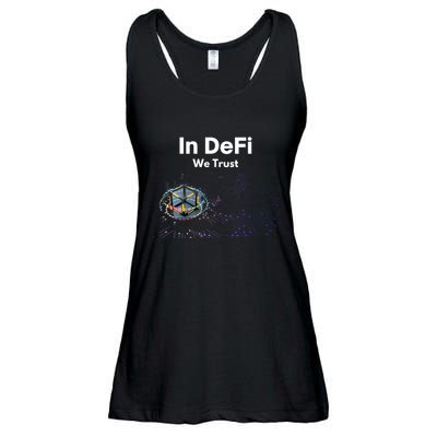 In DeFi We Trust Cryptocurrency Bitcoin Ethereum Blockchain Ladies Essential Flowy Tank