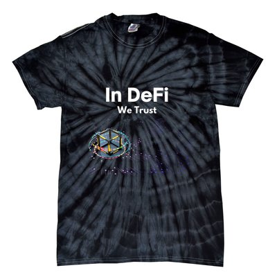 In DeFi We Trust Cryptocurrency Bitcoin Ethereum Blockchain Tie-Dye T-Shirt