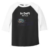 In DeFi We Trust Cryptocurrency Bitcoin Ethereum Blockchain Toddler Fine Jersey T-Shirt