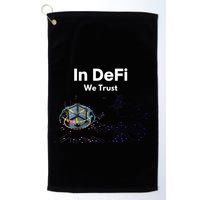 In DeFi We Trust Cryptocurrency Bitcoin Ethereum Blockchain Golf Towel