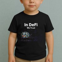 In DeFi We Trust Cryptocurrency Bitcoin Ethereum Blockchain Toddler T-Shirt