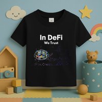 In DeFi We Trust Cryptocurrency Bitcoin Ethereum Blockchain Toddler T-Shirt