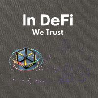 In DeFi We Trust Cryptocurrency Bitcoin Ethereum Blockchain Cotton Canvas Backpack
