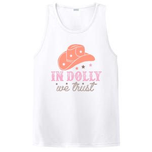 In Dolly We Trust Pink Western Hat PosiCharge Competitor Tank