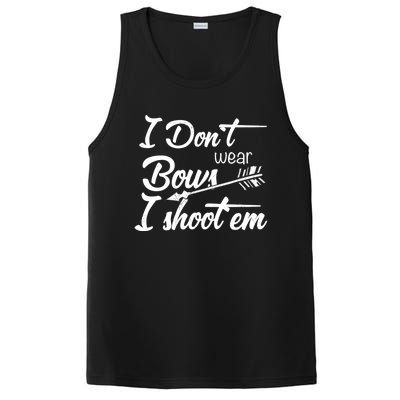 I Don't Wear Bows I Shoot Them Archery Girl PosiCharge Competitor Tank