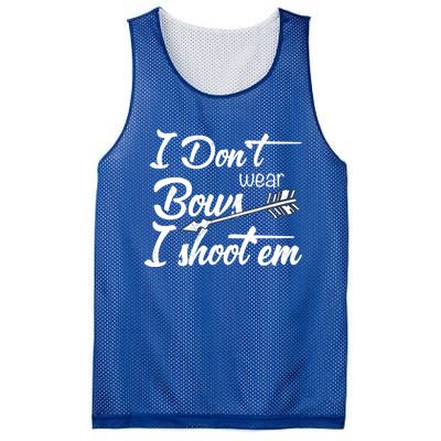 I Don't Wear Bows I Shoot Them Archery Girl Mesh Reversible Basketball Jersey Tank