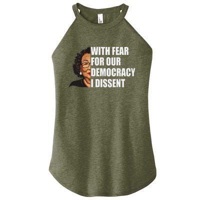 I Dissent With Fear For Our Democracy Justice Sotomayor Women’s Perfect Tri Rocker Tank