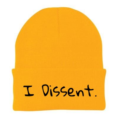 I Dissent Women's Rights Pro Choice Roe 1973 Feminist Knit Cap Winter Beanie