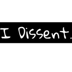 I Dissent Women's Rights Pro Choice Roe 1973 Feminist Bumper Sticker