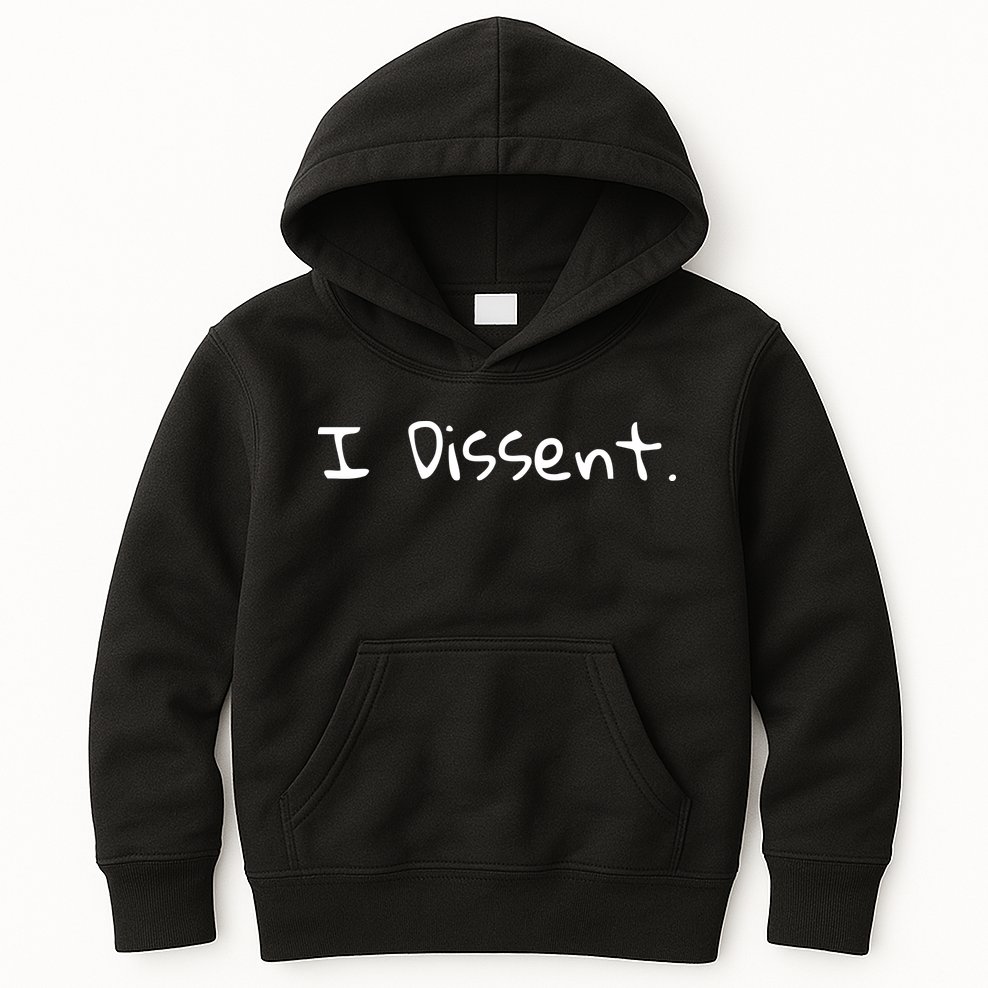 I Dissent Women's Rights Pro Choice Roe 1973 Feminist Kids Hoodie
