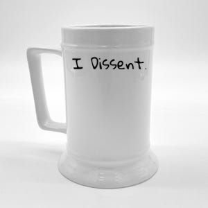 I Dissent Women's Rights Pro Choice Roe 1973 Feminist Beer Stein