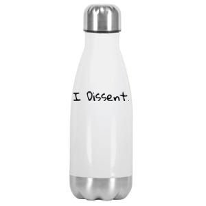 I Dissent Women's Rights Pro Choice Roe 1973 Feminist Stainless Steel Insulated Water Bottle