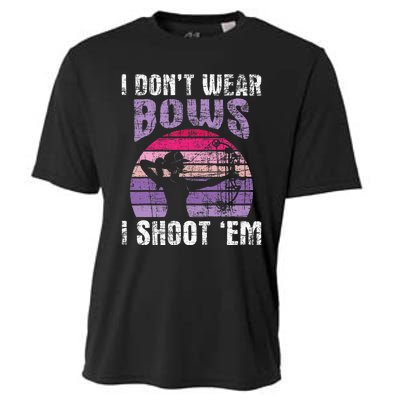 I Dont Wear Bows I Shoot Em Archery Girl Bowman Archer Cooling Performance Crew T-Shirt