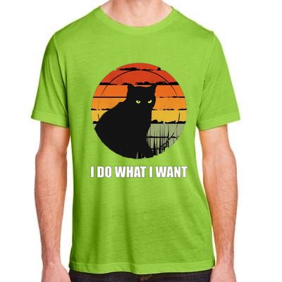 I Do What I Want Vintage Funny Cagreat Gift For Cat Dad/mom Gift Adult ChromaSoft Performance T-Shirt